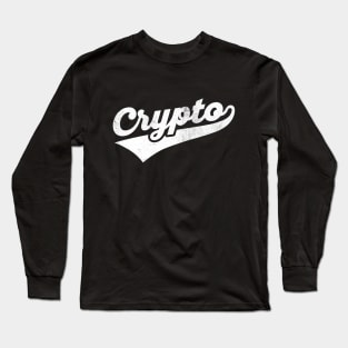 Crypto Vintage Swoosh Athletic Retro Long Sleeve T-Shirt